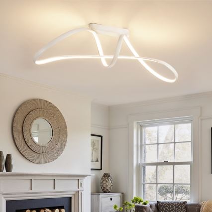 Brilagi - Plafonnier LED dimmable en saillie TWISTER LED/60W/230V 3000-6000K blanc + télécommande