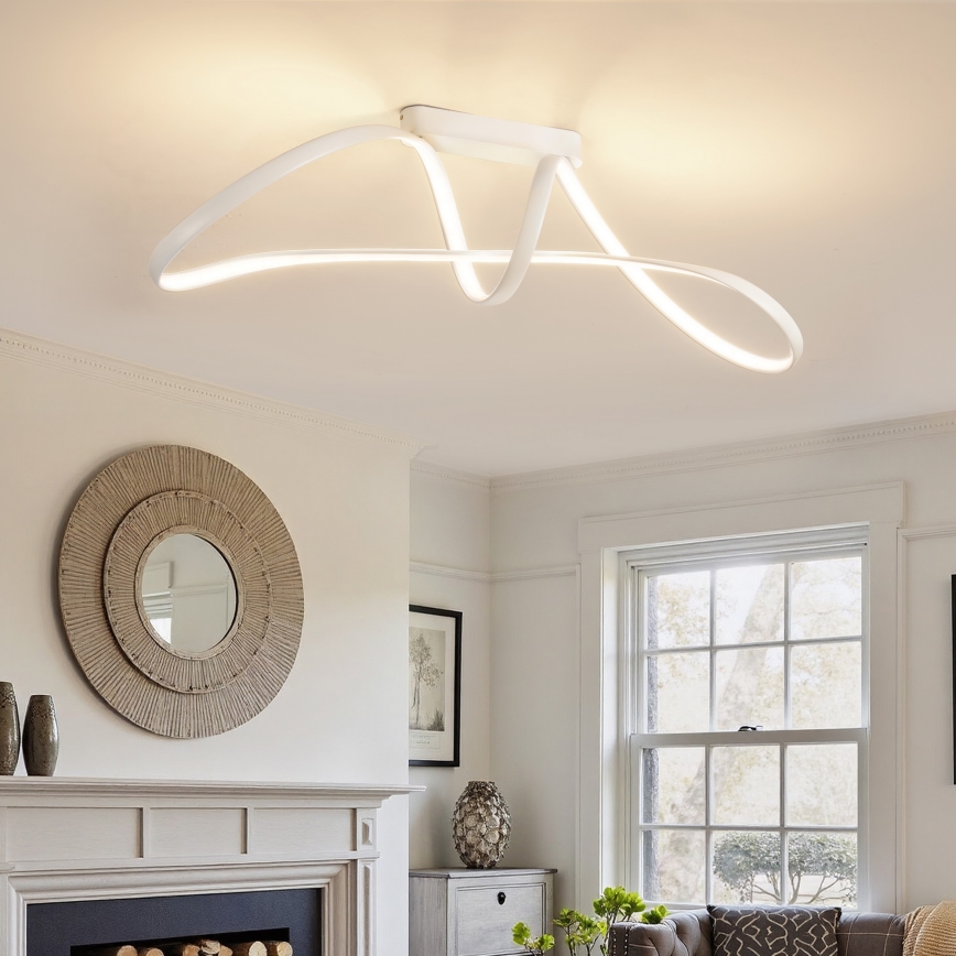 Brilagi - Plafonnier LED dimmable en saillie TWISTER LED/60W/230V 3000-6000K blanc + télécommande