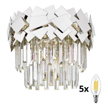 Brilagi - LED Plafonnier en cristal MIRAGE 5xE14/40W/230V