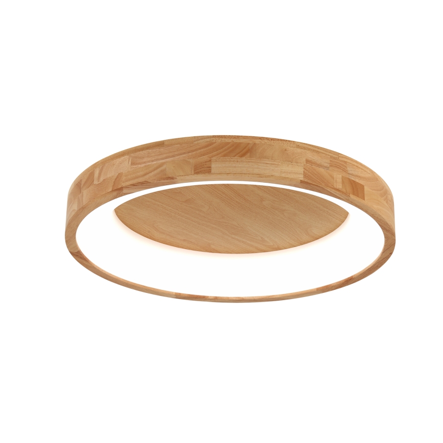 Brilagi - Plafonnier LED FALCON WOOD, 40 W, 230 V, 3000/4000/6000 K, Ø 60 cm, finition bois