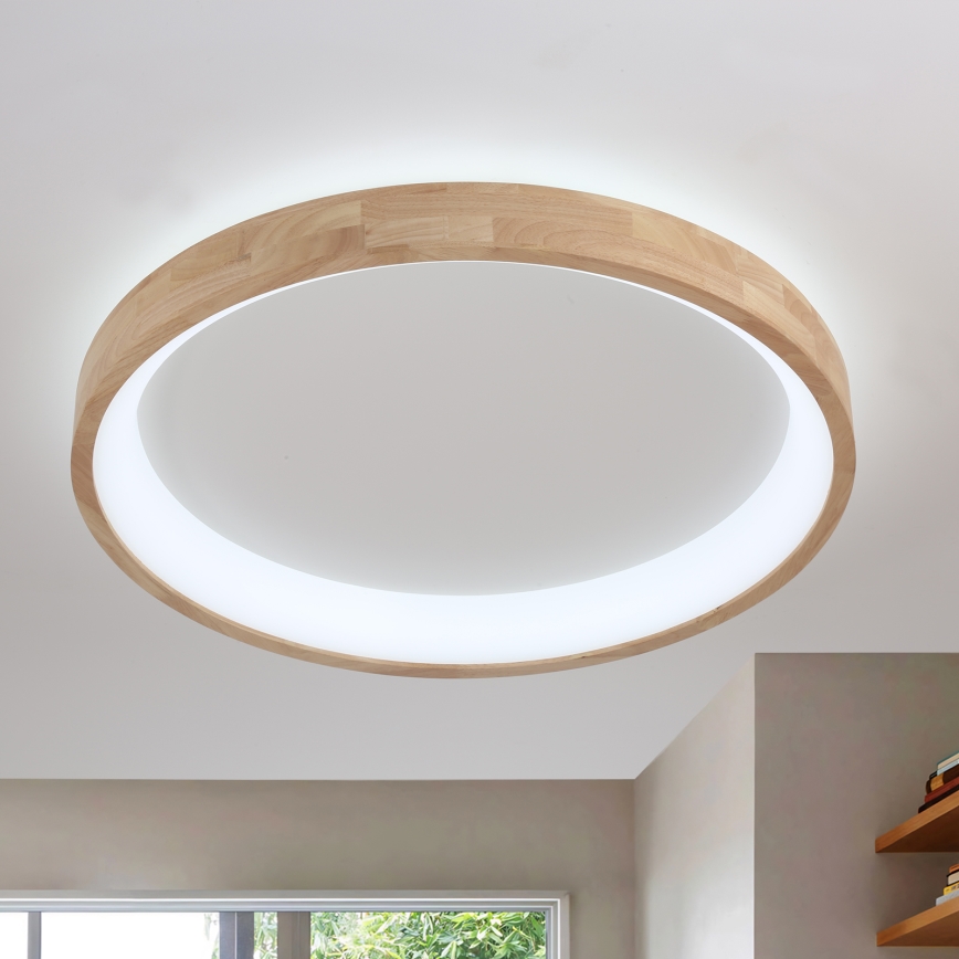 Brilagi - Plafonnier LED FALCON WOOD LED/60W/230V 3000/4000/6000K Ø 80 cm bois