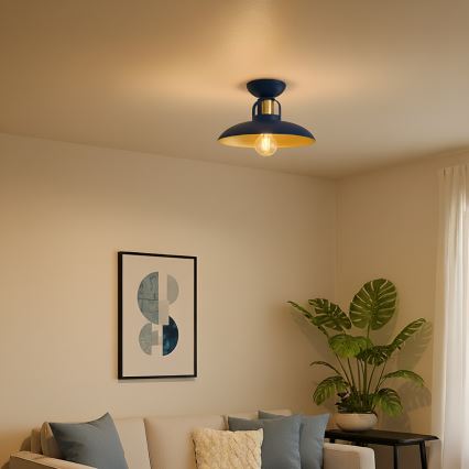 Brilagi - LED Plafonnier FLAMENGO 1xE27/60W/230V bleu