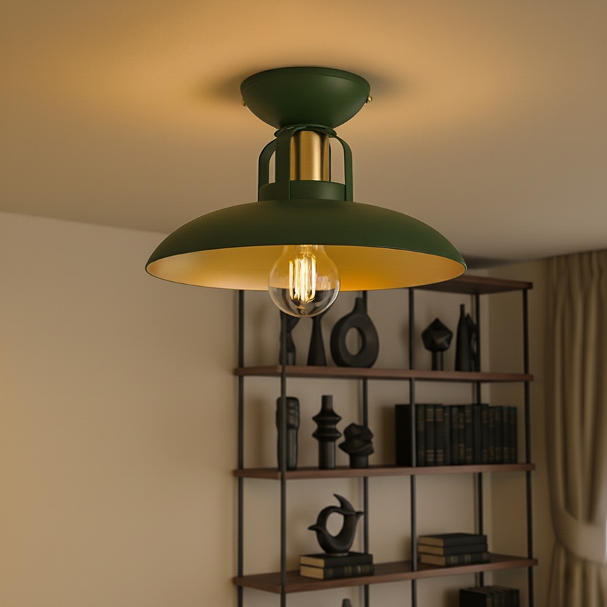 Brilagi - LED Plafonnier FLAMENGO 1xE27/60W/230V vert