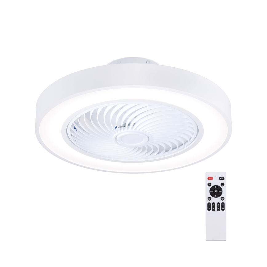 Brilagi - Plafonnier LED dimmable avec ventilateur LED/30W/230V 3000-6500K Ø 50 cm blanc + télécommande