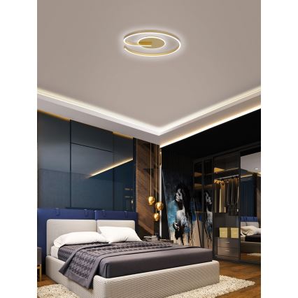 Brilagi - Plafonnier LED dimmable SPIRAL LED/56W/230V Ø 50 cm 3000/4000/6000K + télécommande