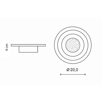 Brilagi - LED Plafonnier MODERN MINI LED/29W/230V 3000/4000/6000K