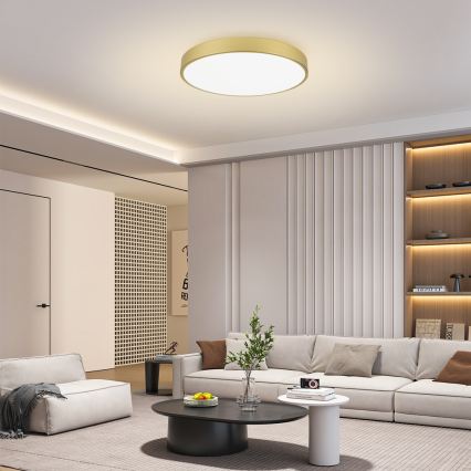 Brilagi - Plafonnier LED POOL LED/100W/230V 3000/4500/6000K Ø 80 cm doré