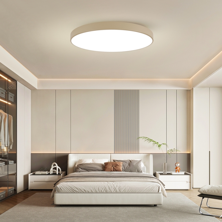 Brilagi - Plafonnier LED POOL/128 W/230 V 3000/4500/6000 K Ø 100 cm beige