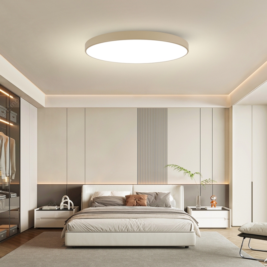 Brilagi - Plafonnier LED POOL LED/180W/230V 3000/4500/6000K Ø 120 cm beige