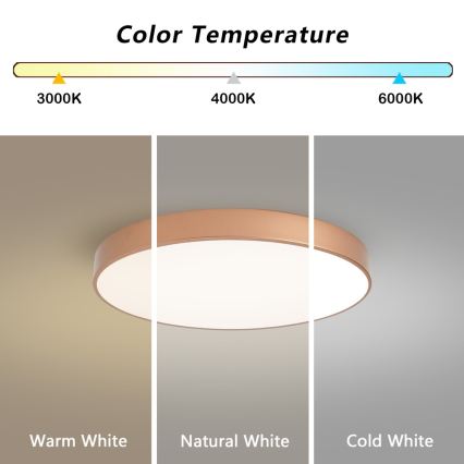 BRILAGI - Plafonnier LED POOL LED/60W/230V 3000/4000/6000K Ø 60 cm cuivré