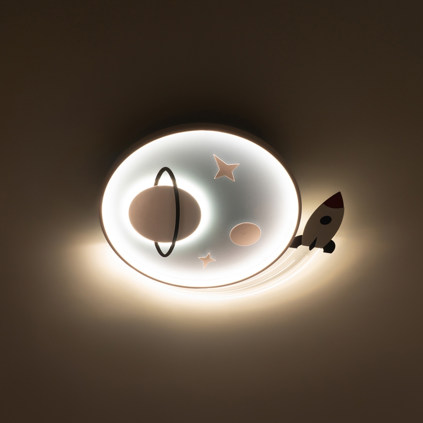 Brilagi -LED Plafonnier pour enfants STARSHIP LED/64W/230V 3000/4500K bleu