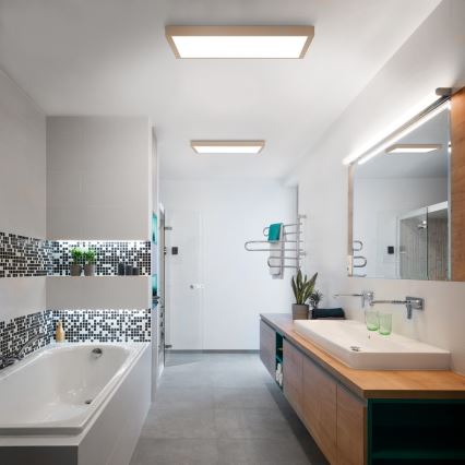 Brilagi - Plafonnier LED pour salle de bains FRAME LED/50W/230V 60x60 cm IP44 beige