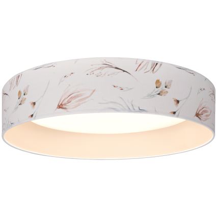 Brilagi - Plafonnier LED VELVET SIMPLE LED/24W/230V 3000K Ø 45 cm blanc/fleurs