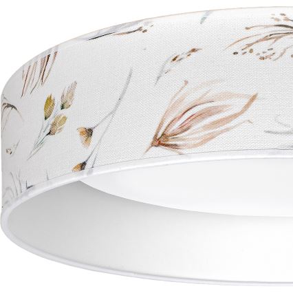 Brilagi - Plafonnier LED VELVET SIMPLE LED/24W/230V 3000K Ø 45 cm blanc/fleurs