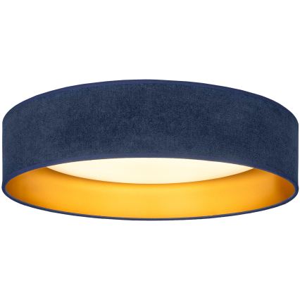 Brilagi - Plafonnier LED VELVET SIMPLE LED/24W/230V 3000K Ø 45 cm bleu/doré