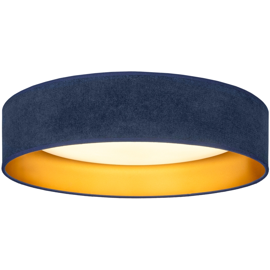 Brilagi - Plafonnier LED VELVET SIMPLE 36W/230V 3000K Ø 55 cm bleu/doré