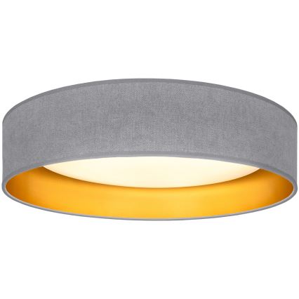 Brilagi - Plafonnier VELVET SIMPLE LED/36W/230V 3000K Ø 55 cm gris/doré