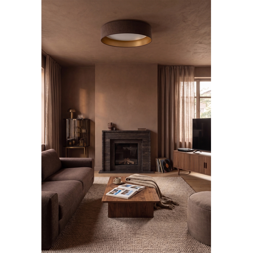 Brilagi - Plafonnier LED VELVET VARI LED/24W/230V 3000/4000/6500K Ø 45 cm brun/doré