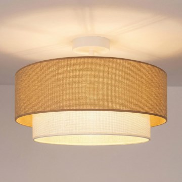 Brilagi - LED plafonnière BOHO ECO 1xE27/10W/230V Ø 40 cm beige/crème
