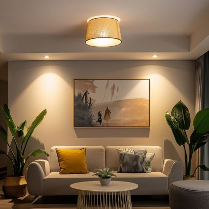 Brilagi - LED-plafonnière CERIA 1xE27/40W/230V Ø 35 cm beige