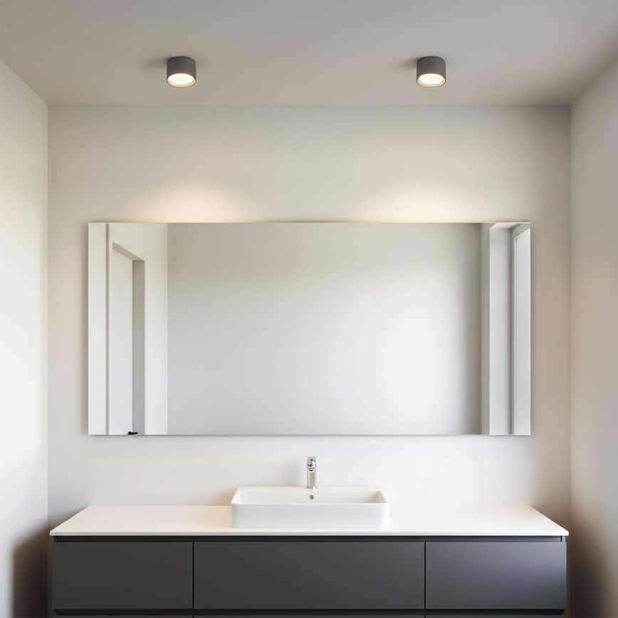 BRILAGI - LED RGB+CCT Dimbare badkamer-inbouwspot SMOOTH1xGX53/14W/230V 60x82 mm 2700-6500K Wi-Fi Tuya antraciet IP54