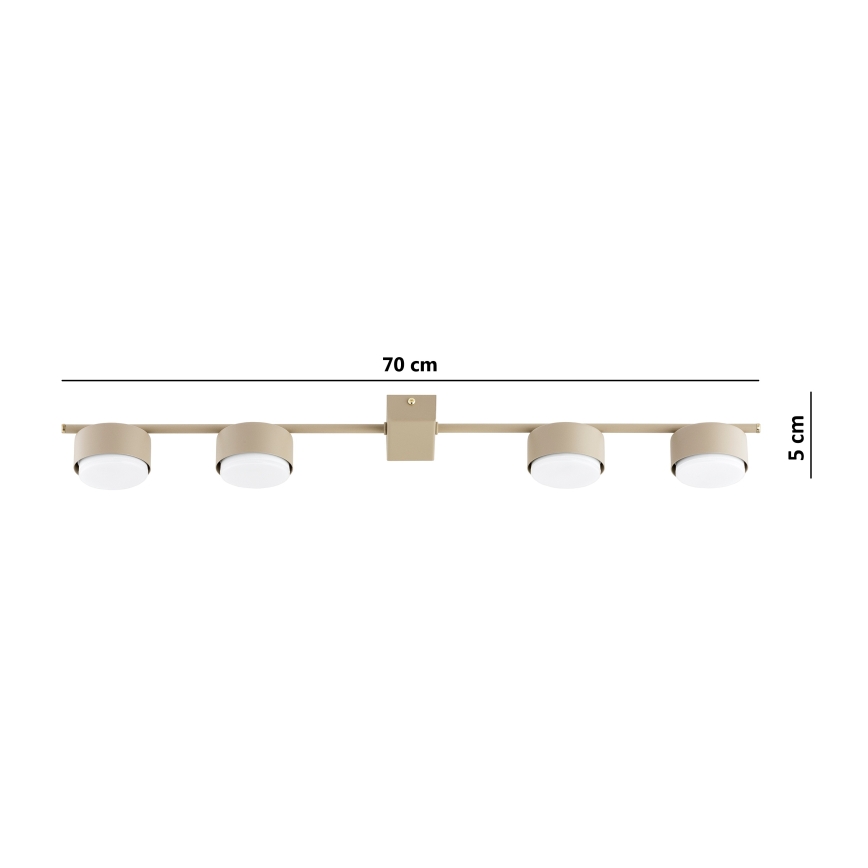 BRILAGI - LED RGB+CCT dimbare inbouwspot MONO 4xGX53/14W/230V 2700-6500K Wi-Fi Tuya beige
