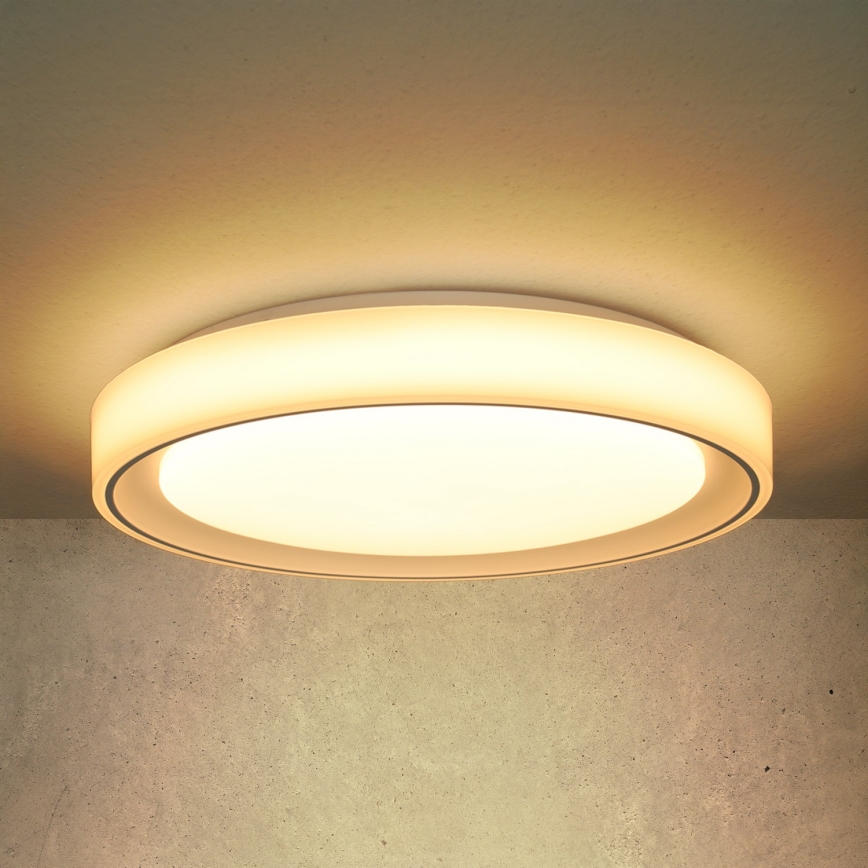 Brilagi - Dimbare LED RGB plafondlamp FLOCO LED/30W/230V 3000-6500K Wi-Fi Tuya + LED/6W + afstandsbediening