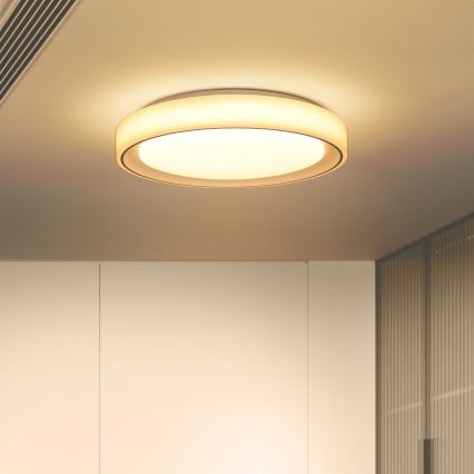 Brilagi - Dimbare LED RGB plafondlamp FLOCO LED/30W/230V 3000-6500K Wi-Fi Tuya + LED/6W + afstandsbediening