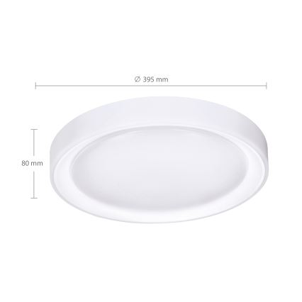 Brilagi - Dimbare LED RGB plafondlamp FLOCO LED/30W/230V 3000-6500K Wi-Fi Tuya + LED/6W + afstandsbediening