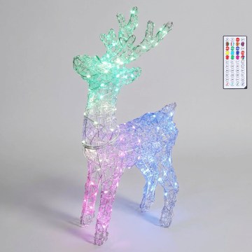 BRILAGI - LED RGBIC Buiten kerstdecoratie LED/6W/230V 90 cm IP44 rendier + afstandsbediening
