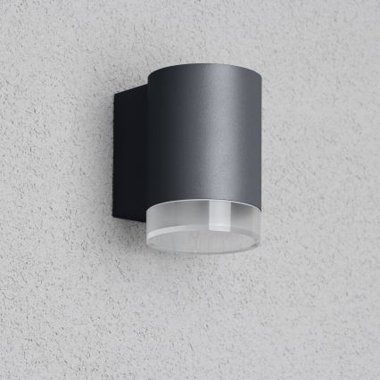 Brilagi - Applique murale d'extérieur LED RGBW dimmable MATERA 1xGU10/6W/230V 3000K IP54 anthracite + télécommande