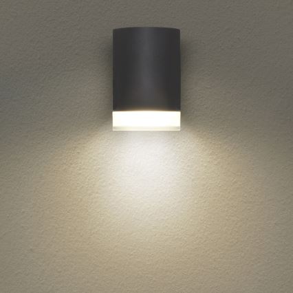 Brilagi - Applique murale d'extérieur LED RGBW dimmable MATERA 1xGU10/6W/230V 3000K IP54 anthracite + télécommande