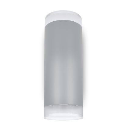 Brilagi - Applique murale LED RGBW dimmable d'extérieur MATERA 2x GU10/6W/230V 3000K IP54 gris + télécommande
