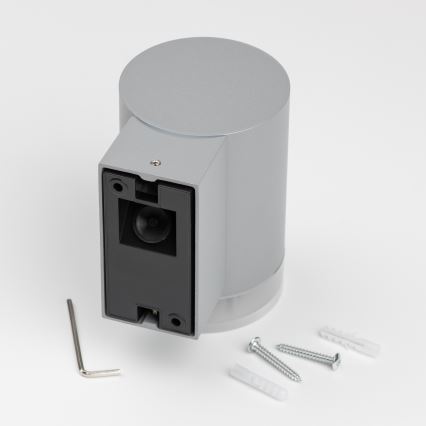 Brilagi - LED RGBW dimbare buitenwandlamp MATERA 1xGU10/6W/230V 3000K IP54 grijs + afstandsbediening