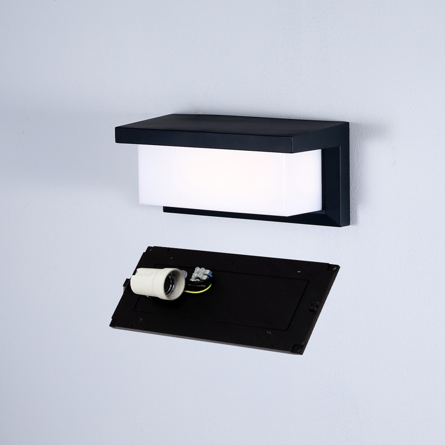 Brilagi - LED RGBW dimbare buitenwandlamp BRICKY 1xE27/9W/230V 2700-6500K IP54 zwart