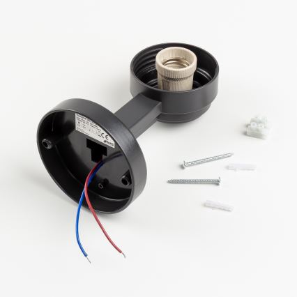 BRILAGI - LED RGBW dimbare buitenwandlamp HARBOR 1xE27/12W/230V 2700-6500K IP33 antraciet/wit