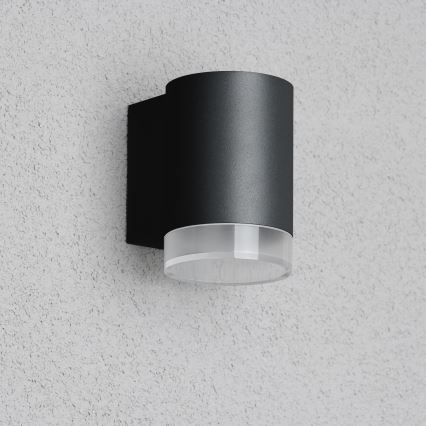 Brilagi - LED RGBW dimbare buitenwandlamp MATERA 1xGU10/6W/230V 3000K IP54 zwart + afstandsbediening