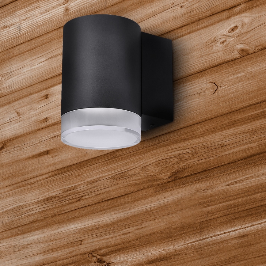 Brilagi - LED RGBW dimbare buitenwandlamp MATERA 1xGU10/6W/230V 3000K IP54 zwart + afstandsbediening