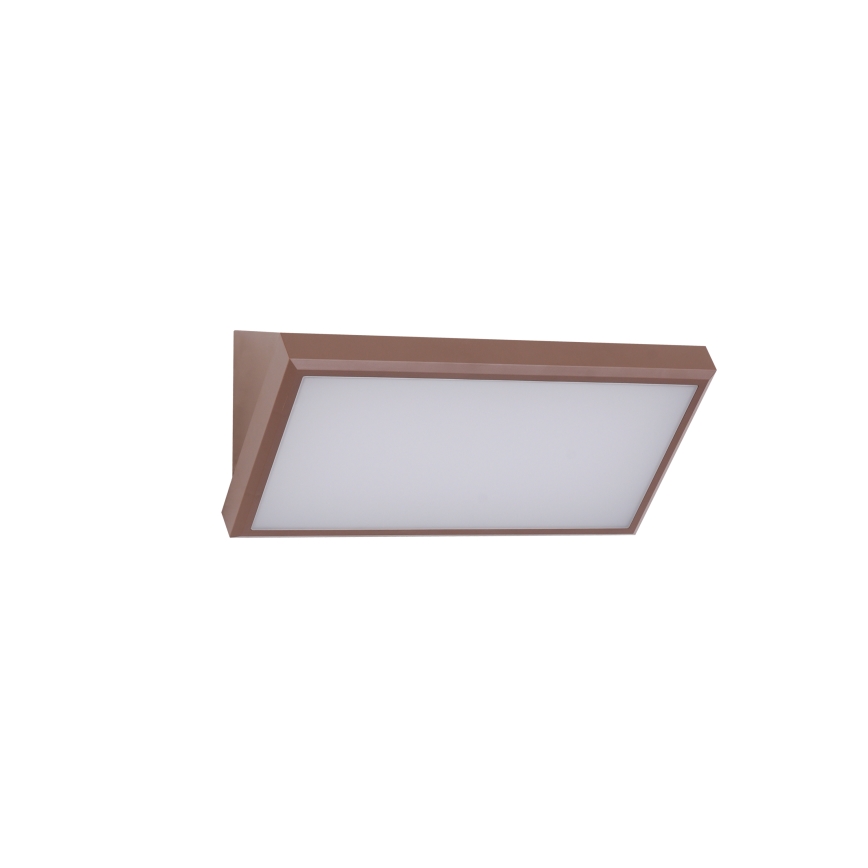 BRILAGI - LED RGBW dimbare buitenwandlamp TRIANGLE 1xE27/12W/230V 2700-6500K IP65 bruin
