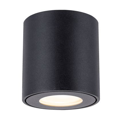 Brilagi - LED RGBW dimbare badkamerlamp MIA 1xGU10/6W/230V 3000K 84x80 mm zwart IP54 + afstandsbediening