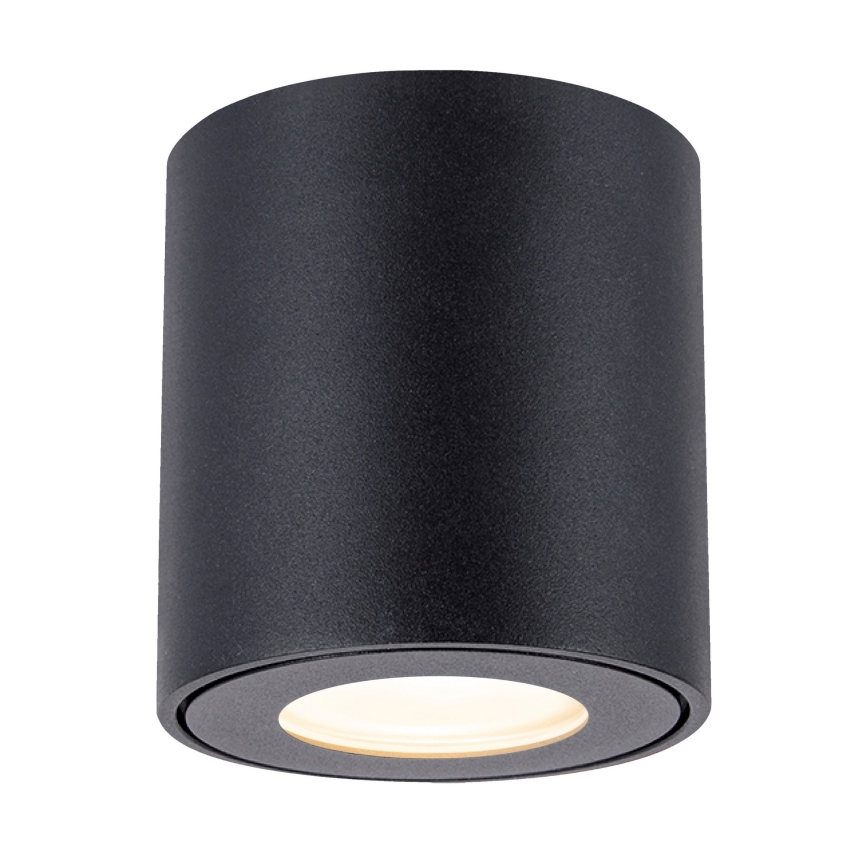 Brilagi - LED RGBW dimbare badkamerlamp MIA 1xGU10/6W/230V 3000K 84x80 mm zwart IP54 + afstandsbediening