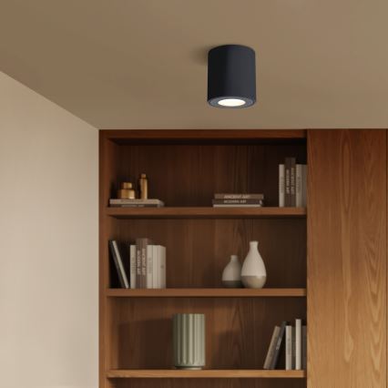 Brilagi - LED RGBW dimbare badkamerarmatuur MIA 1xGU10/30W/230V 3000K Wi-Fi 84x80 mm zwart IP54