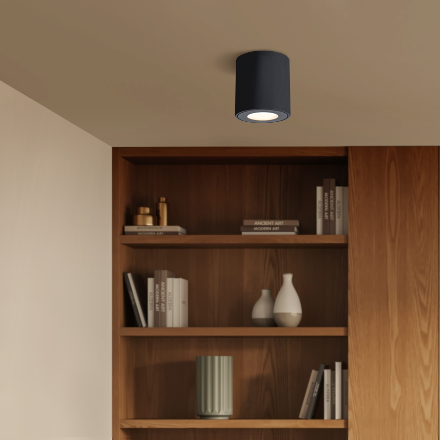 Brilagi - LED RGBW dimbare badkamerarmatuur MIA 1xGU10/30W/230V 3000K Wi-Fi 84x80 mm zwart IP54