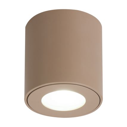Brilagi - LED RGBW dimbare badkamerlamp MIA 1xGU10/4,8W/230V 3000K 84x80 mm beige IP54 + afstandsbediening
