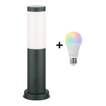 Brilagi - LED RGBW dimbare buitenlamp 1xE27/9W/230V 2700-6500K IP44 40 cm antraciet