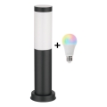 Brilagi - LED RGBW dimbare buitenlamp 1xE27/9W/230V 2700-6500K IP44 40 cm zwart