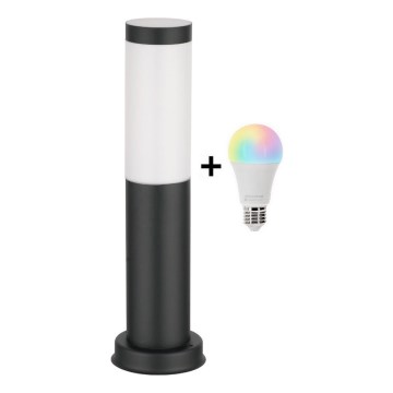 Brilagi - LED RGBW dimbare buitenlamp 1xE27/9W/230V 2700-6500K IP44 40 cm zwart