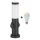 Brilagi - LED RGBW dimbare buitenlamp met 2 stopcontacten 1xE27/15W/230V 2700-6500K IP44 40 cm zwart