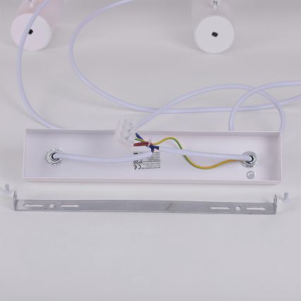 BRILAGI - LED RGBW dimbare hanglamp aan kabel SELE 6xGU10/6,5W/230V 2700-6500K wit/eiken decor + afstandsbediening
