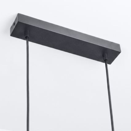 BRILAGI - LED RGBW dimbare hanglamp aan kabel SELE 6xGU10/6,5W/230V 2700-6500K zwart/eikendecor + afstandsbediening